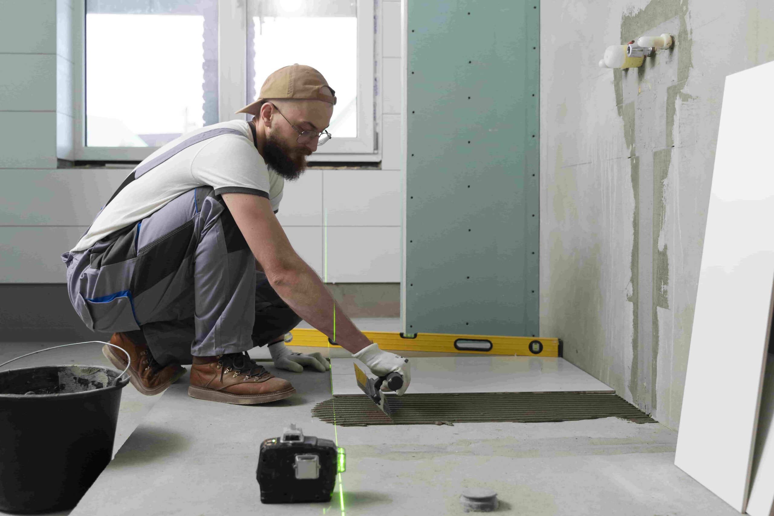 Installing Vinyl Sheet Flooring in A Bathroom